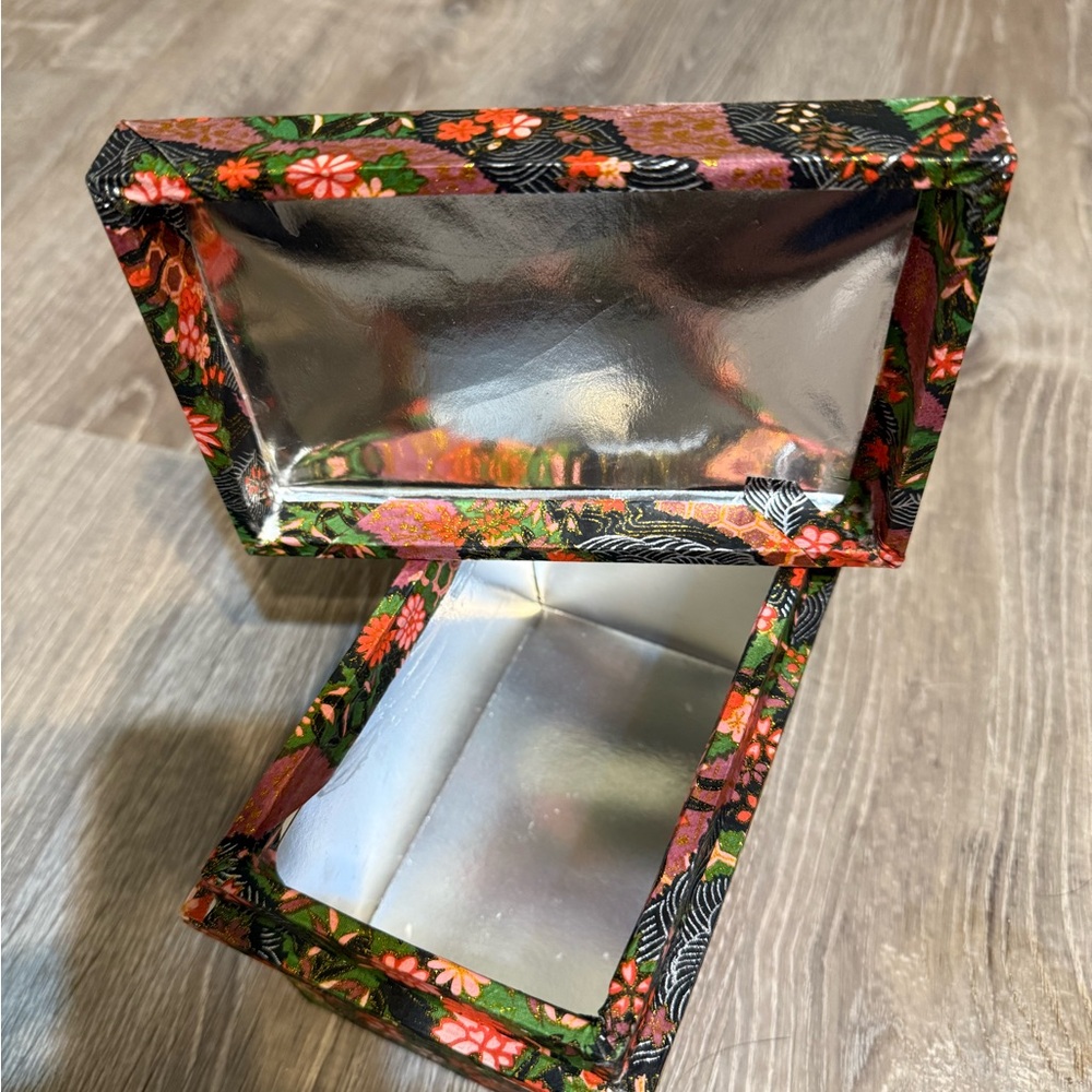 Floral Japanese Washi Paper Tea/ Card Box